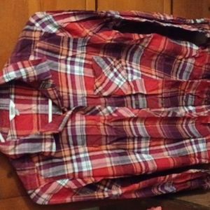 Flannel button up size S